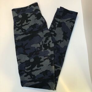Orange, Camo Blue Leggings NWOT